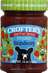 Crofters Just Fruit Spread Organic Strawberry - 10 Oz