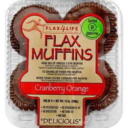Flax4life Muffin Cranberry Orange - 14 Oz