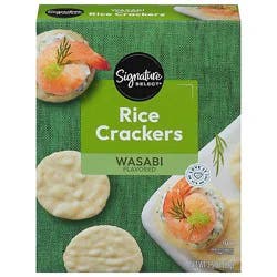 Signature Select Crackers Rice Wasabi - 3.5 Oz