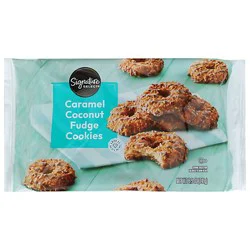 Signature Select Cookies Fudge Caramel Coconut Stripes - 8.5 Oz