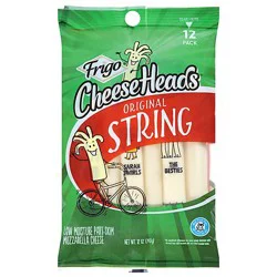 Frigo Cheese Heads Cheese String 12 Count - 12 Oz