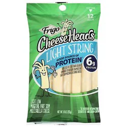 Frigo Cheese Heads Cheese Light String 12 Pack - 10 Oz