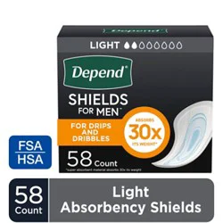 Depend Incontinence Shields For Men - 58 Ct