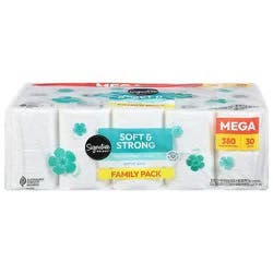 Signature Select Bath Tissue Soft And Strong Mega Value Pack - 30 Count