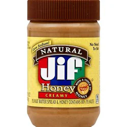 Jif Natural Peanut Butter Honey Creamy - 16 Oz