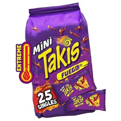 Takis Fuego Hot Chili Pepper & Lime Rolled Tortilla Chips - 25 - 1.2 Oz