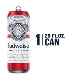 Budweiser American Lager Beer In Can - 25 Fl. Oz.