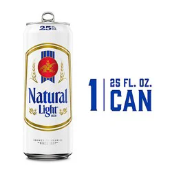 Natural Light Beer 4.2% Abv In Can - 25 Fl. Oz.