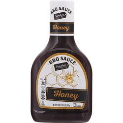 Signature Select Sauce Barbeque Honey - 18 Oz