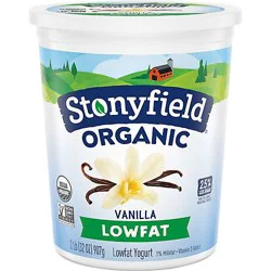 Stonyfield Organic Lowfat Vanilla Yogurt - 32 Oz