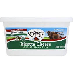 Organic Valley Organic Whole Milk Ricotta Cheese - 15 Oz