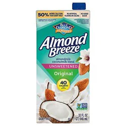 Almond Breeze Unsweetened Coconut Original Shelf Stable Almond Milk - 32 Oz