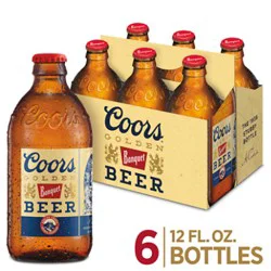 Coors Banquet American Style Lager Beer 5% Abv Bottles - 6-12 Fl. Oz.