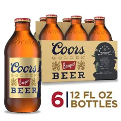 Coors Banquet American Style Lager Beer 5% Abv Bottles - 6-12 Fl. Oz.