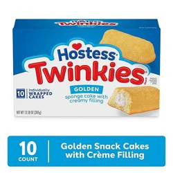 Hostess Twinkies Snack Cakes Golden Sponge Cake With Crème Filling - 10 - 13.58 Oz