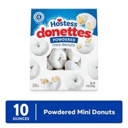 Hostess Donettes Powdered Sugar Mini Donuts Bag - 10 Oz