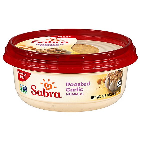 slide 1 of 1, Sabra Roasted Garlic Hummus - 17 Oz, 17 oz