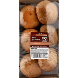 Signature Select/farms Mushrooms Baby Portabella - 8 Oz