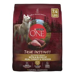Purina One True Instinct Turkey And Venison Dry Dog Food - 7.4 Lb