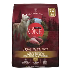 Purina One True Instinct Turkey And Venison Dry Dog Food - 7.4 Lb