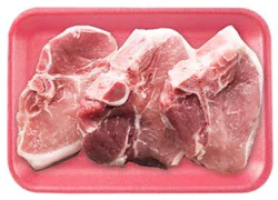Pork Loin Center Cut Chops Bone In Thick Cut - 2.00 Lb