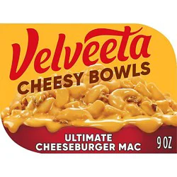 Velveeta Cheesy Bowls Ultimate Cheeseburger Mac Microwave Meal Tray - 9 Oz