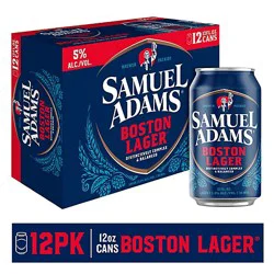 Samuel Adams Beer Boston Lager Cans - 12-12 Fl. Oz.