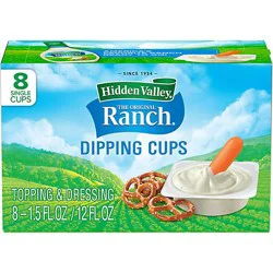 Hidden Valley Original Ranch Salad Dressing To Go Cups - 8-1.5 Oz