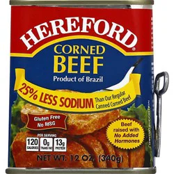 Hereford Corned Beef 25% Less Sodium - 12 Oz