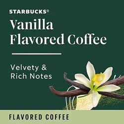Starbucks 100% Arabica Naturally Flavored Vanilla K Cup Coffee Pods Box 10 Count - Each