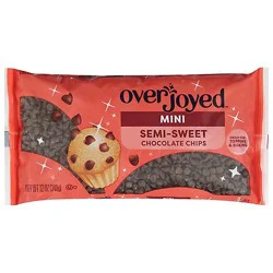 Overjoyed Mini Semi-Sweet Chocolate Chips - 12 Oz