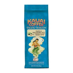 Kauai Coffee Coffee Hawaiian Ground Vanilla Macadamia Nut - 10 Oz