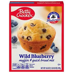 Betty Crocker Muffin & Quick Bread Mix Wild Blueberry - 16.9 Oz