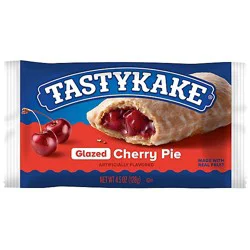 Tastykake Glazed Cherry Fruit Snack Pie Individually Wrapped - 4.5 Oz