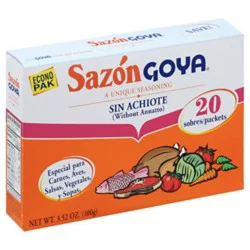 Goya Sazon Seasoning Con Cilantro Y Tomate Box 20 Count - 3.52 Oz