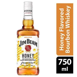 Jim Beam Whiskey Bourbon Kentucky Straight Honey 70 Proof - 750 Ml