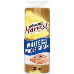 Nature's Harvest White Made With Whole Grain - 20 Oz