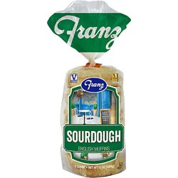 Franz English Muffins Sourdough 6 Count - 13 Oz