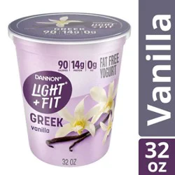 Light + Fit Greek Vanilla Nonfat Gluten Free Yogurt - 32 Oz