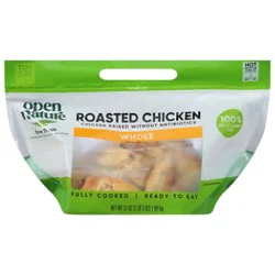 Open Nature Natural Whole Roasted Chicken Hot - 37 Oz (Available After 10 Am)