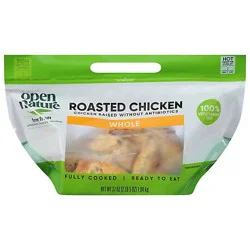 Open Nature Natural Whole Roasted Chicken Hot - 37 Oz (Available After 10 Am)