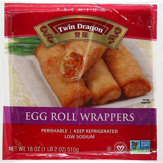 slide 1 of 1, Twin Dragon All Natural Wrappers Egg Roll - 18 Oz, 18 oz