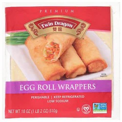 Twin Dragon All Natural Wrappers Egg Roll - 18 Oz