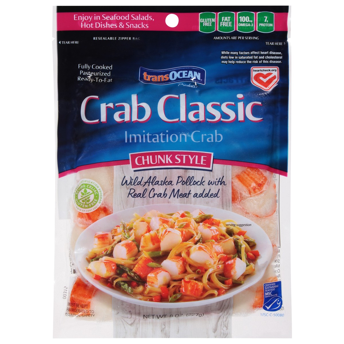 slide 4 of 13, Trans Ocean Crab Classic Chunk Style - 8 Oz, 8 oz