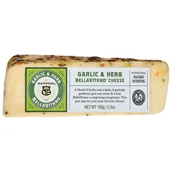Sartori Cheese Garlic & Herb Bellavitano Wedge - 5.3 Oz.