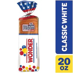 Wonder Bread Classic White Sandwich Bread Sliced White Bread Loaf - 20 Oz
