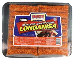 Martin Pork Longanisa Sweet Skinless - 16 Oz