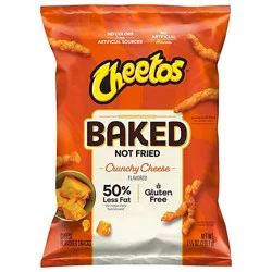 Cheetos Snacks Cheese Flavored Crunchy Baked Less Fat - 7.62 Oz