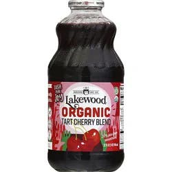 Lakewood Organic Juice Pure Fruit Gmo Free No Sugar Tart Cherry - 32 Fl. Oz.