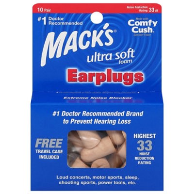 slide 1 of 1, Macks Ultra Ear Plugs - 10 Pair, 10 pair